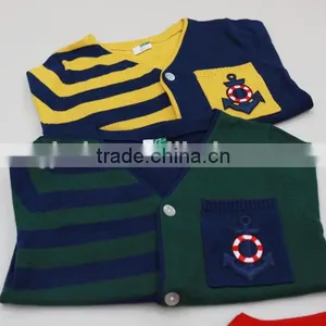 Kids Autumn Long Sleeve Knitting Patterns Children Cardigan thumbnail-2