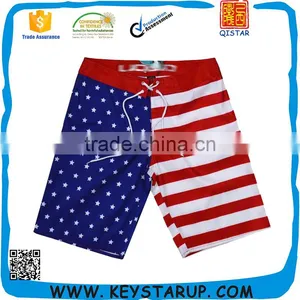 China Custom 4 Way Stretch American Flag Board Shorts thumbnail-1