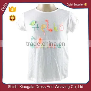 Europe Fashion Simple English Letters Printing Girl Short Sleeve T-shirt thumbnail-1