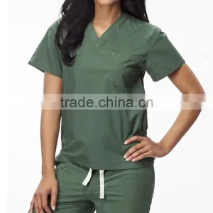 Unisex Nurse Uniform Scrub Top thumbnail-3