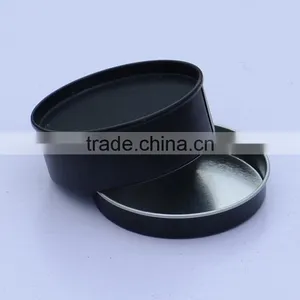 R1885H Black Matt Colour Round Tin Can 250ml Aluminium Tin Black thumbnail-5