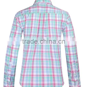 2017 Latest Men's Plaid Casual Long Sleeve Shirt thumbnail-3