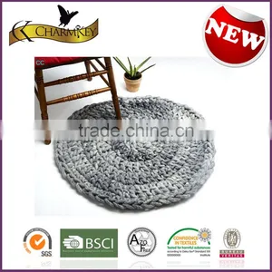 Charmkey Thick Yarn 100% Polyester Quick Knitting Yarn Core Spun Yarn for Blanket thumbnail-5