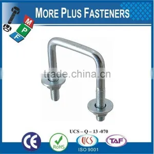 Made In Taiwan Gibraltar Black Phosphate Zinc Plated Square Bend U Bolt thumbnail-2
