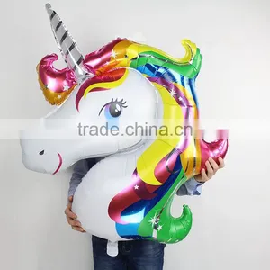 New Style Big Size Unicorn Balloon Foil Helium Animal Balloons Party Decoration thumbnail-3