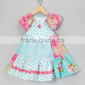 2017 Latest Design Summer Baby Girl Halter Flower Printing Romper thumbnail-4