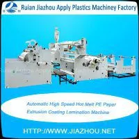 Automatic High Speed Hot Melt PE Paper Extrusion Coating Lamination Machine thumbnail-1
