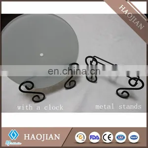 Sublimation White Coating Blank Tempered Glass Clock Face thumbnail-5