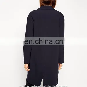 New Arrival Button Fastening Longline Coats and Jackets for Women thumbnail-3
