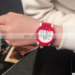 Top Quality Fashion Diamond Leather Quartz Analog Watch Bicycle Watch Children Students Wrist Watch thumbnail-1