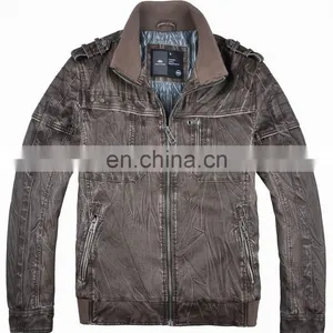 2015 Hot Sale Special pu Leather Jacket Men With Reasonable Price thumbnail-1