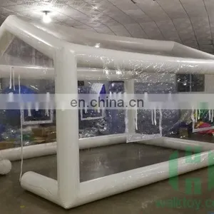 0.45mm Pvc Tarpaulin Transparent House Shape Inflatable Easy up Beach Tent Outdoor Camping Bubble Tent thumbnail-3