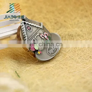 Antique Color Cute Cartoon House Shape Medals for Children With Ribbon thumbnail-2