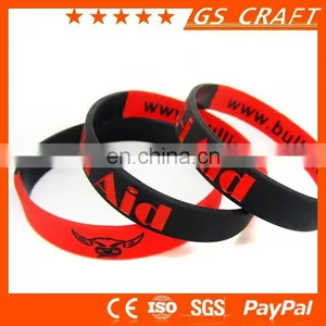 Rubber Wristband, Promotional Recycled Silicone Wristband thumbnail-1