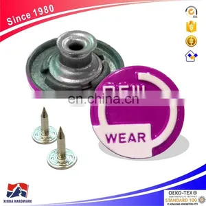 20mm Jeans Metal 3D Buttons, Brass Button And Rivet For Denim, Jackets thumbnail-2