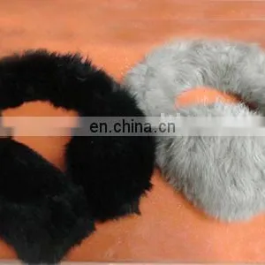 Full Rabbit Fur Ear Warmers,muff thumbnail-1