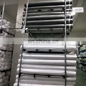 TC 80/20 Bleached White Polyester/cotton Fabric in Roll Grey Shroud Fabric thumbnail-1