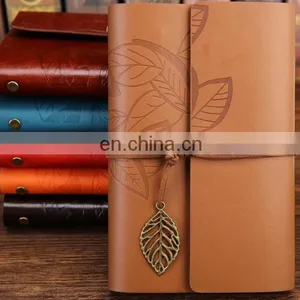 Vintage PU Leather Cover Loose Leaf Blank Journal Notebook Journal Diary Travel String thumbnail-3