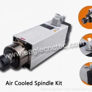 Air Cooled Spindle 3.5KW ER25 18000RPM 380V and 220V for Sale thumbnail-1
