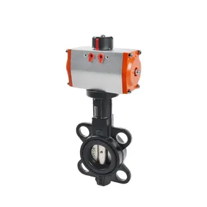 Wafer Type Butterfly Valve Acid Medium Wafer Connection thumbnail-1