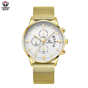 XINBOQIN Dropshipping Custom Luxury Fashion Popular Casual Tide Waterproof Stainless Steel Men's Watch thumbnail-4