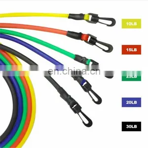 Adjustable Latex Resistance Loop Bands Pilates 11 Pcs Elastic Fitness Resistant Band thumbnail-3