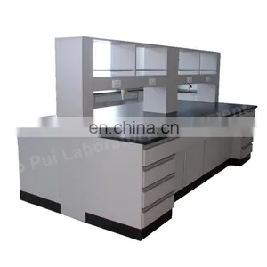 Laboratory Steel Wood Lab Central Bench /island Bench /lab Island Table for Lab Furniture thumbnail-1