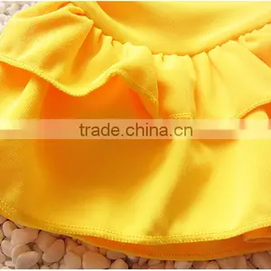 Summer Kids Girls Swimwear Yellow Sexy Swimwear for Kids Price Low thumbnail-5