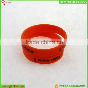 Fashion Bracelet Silicon Bracelet Rubber Silicon Bangle Custom Words Bracelet Men Jewelry thumbnail-2