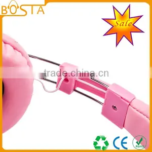 Fashion Hot Selling Best Stylish Lovely Pink Leather Headphone thumbnail-6