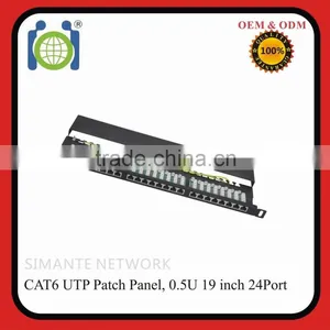 High Quality 0.5U 24 Port FTP CAT.6 Krone Patch Panel thumbnail-1