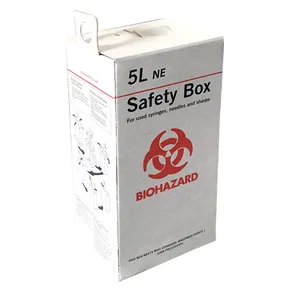 3l 5l 7L10l 15l 20l Sharp Boxes Medical Waste Container Box Collection Paper Safety Box for Syringe thumbnail-2
