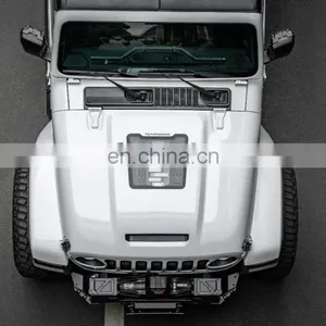 Fury Series Gravity Black Metal Hood Engine Cover for Jeep Wrangler JL 18+ 4x4 Auto Parts thumbnail-2