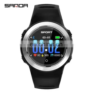 SANDA HZ181Man Smart Sports Watches Digital Call Message Reminder Fitness Tracker Back Light Wristwatch thumbnail-4