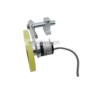 CALT Textile Length Measuring Sensor Wheel Meter Counter 300mm Perimeter 1000ppr Rotary Encoder With Spring Bracket thumbnail-4
