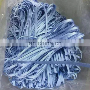 Color Customized Fashion Decoration Flat Woven Polyester Drawstring Braided Rope Hollow Flat Cord for Garment and Shoes thumbnail-2