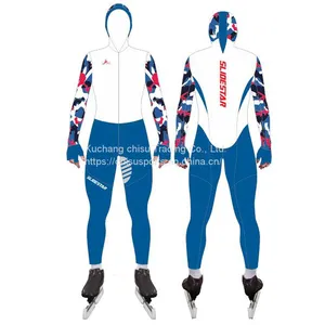 Confortable Sublimation Fire Proof Custom Ski Racing Ice Speed Skating Suit thumbnail-5