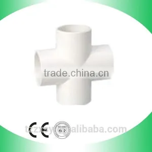 Plastic Company Pvc Cross Pipe Fitting 4 Way Connector thumbnail-1