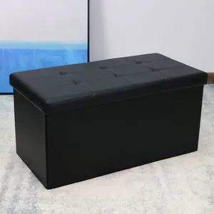 PVC Ottoman With Black thumbnail-1