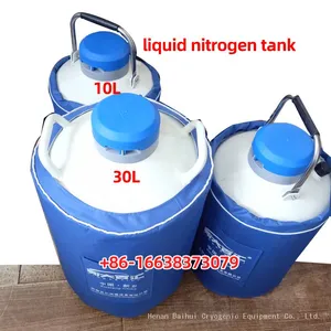 IVF Lab Canes Cryo Freeze Specimenliquid Nitrogen Dewar 47 Liters YDS-47/127 With 10 Canisters thumbnail-4