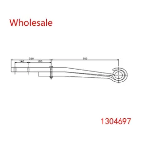 1304697 Heavy Duty Vehicle Rear Axle Spring Arm Wholesale For Scania thumbnail-1