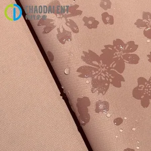 Magic Print Waterproof 75D*150D 100%RPET Recycled Polyester Honeycomb Pongee Fabric for Raincoat Children's Toys thumbnail-1
