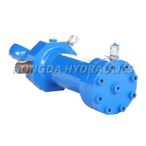 Non-standard Hydraulic Cylinders for Elevators and Freight Lifts, Flange Type Double-ear Telescopic Engineering Hydraulic Cylinders. thumbnail-2