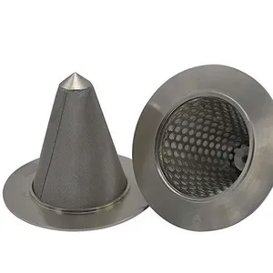 Stainless Steel Wire Mesh Temporary Conical Strainer thumbnail-3