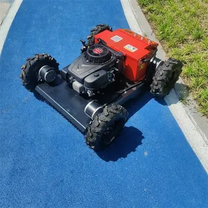 Lawn Mower With Remote Control Wheeled Lawn Mower Grass Trimmer Gasoline Electric Lawn Mower Automatic Vigorun thumbnail-1