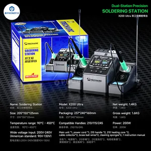 MECHANIC X200 Ultra Dual-Handle Soldering Station for C115/C210/C245 Tips thumbnail-5