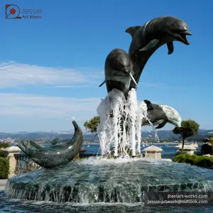 Dolphin Statue for Hotel Garden and Resort Landscape thumbnail-4
