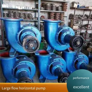 High-flow Farmland Irrigation Pump 400hw - 7 Equipped With a 45-kilowatt Motor, Volute-type Diesel Engine Horizontal Mixed-flow Pump thumbnail-1