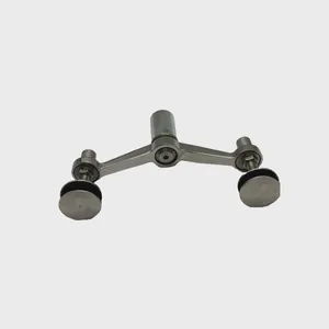 Curtain Wall Spider 4 Way Arm SS304 Satin Finish 250mm Heavy Duty for Shopping Mall Entrance thumbnail-2
