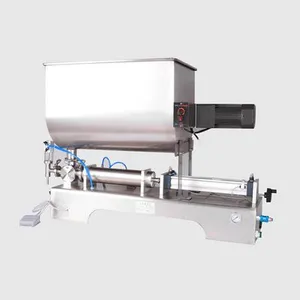 MO-QDMECH Stainless Steel BZ012 Sauce Filling Machine With Drip-proof Nozzle and U-type Stirring Tank for Food Grade Paste Filling Machine thumbnail-1
